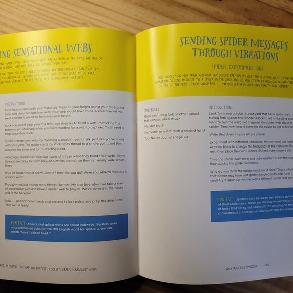 100 Backyard Activities Book Paperback Homeschool Outdoor Science Experiments - Picture 4 of 5